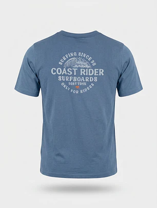 Polera Coast Rider Hombre Azul