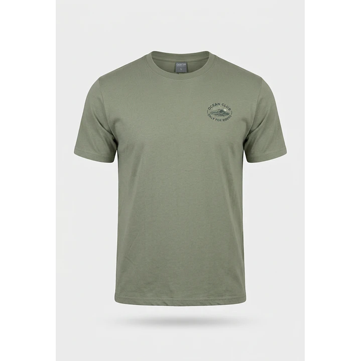 Polera Básica Hombre Verde 1