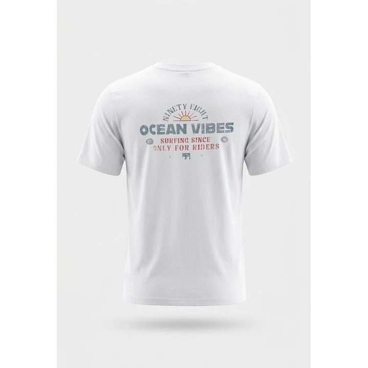 Polera Básica Hombre Blanco 2