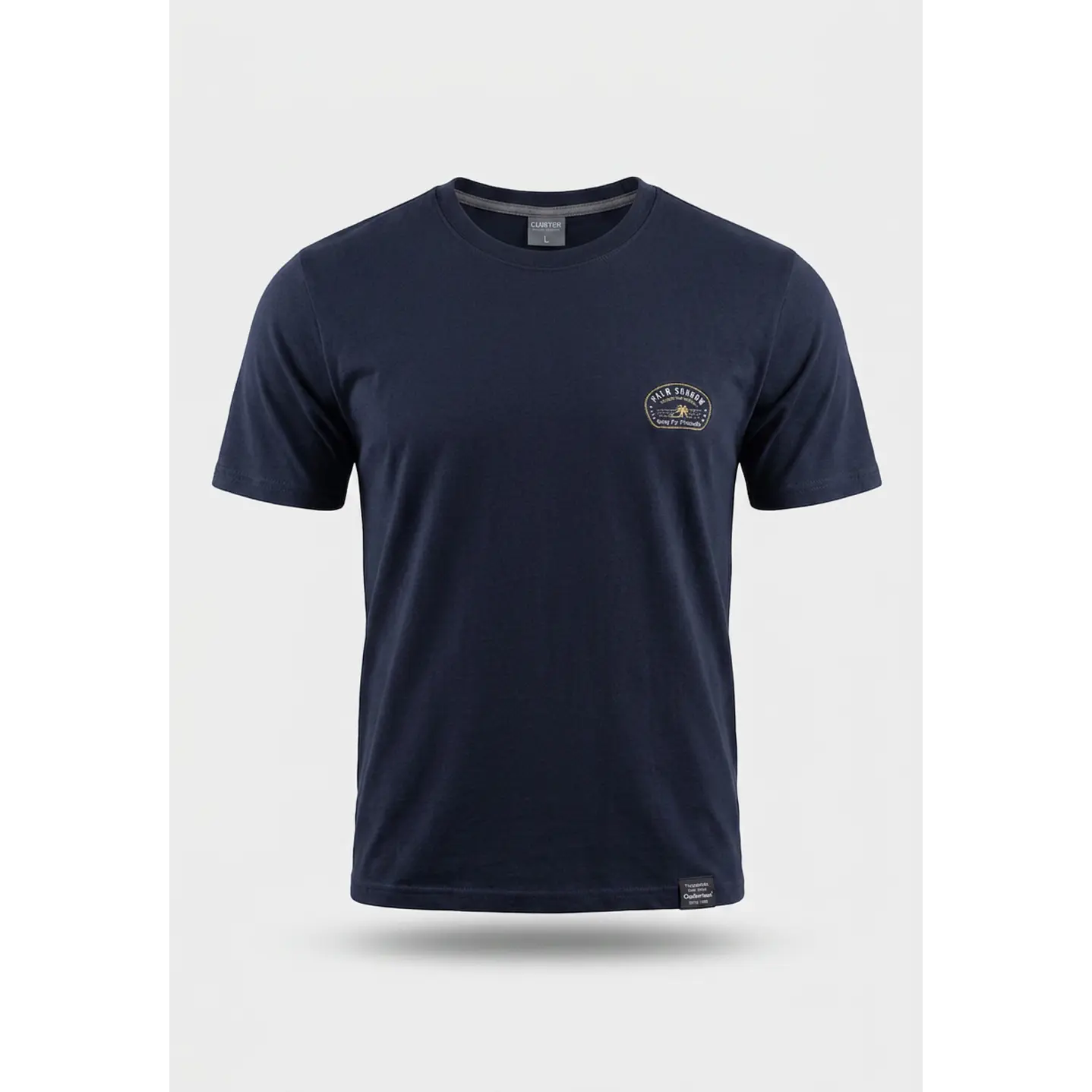 Polera Básica Hombre Azul 1