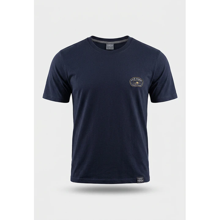Polera Básica Hombre Azul 1