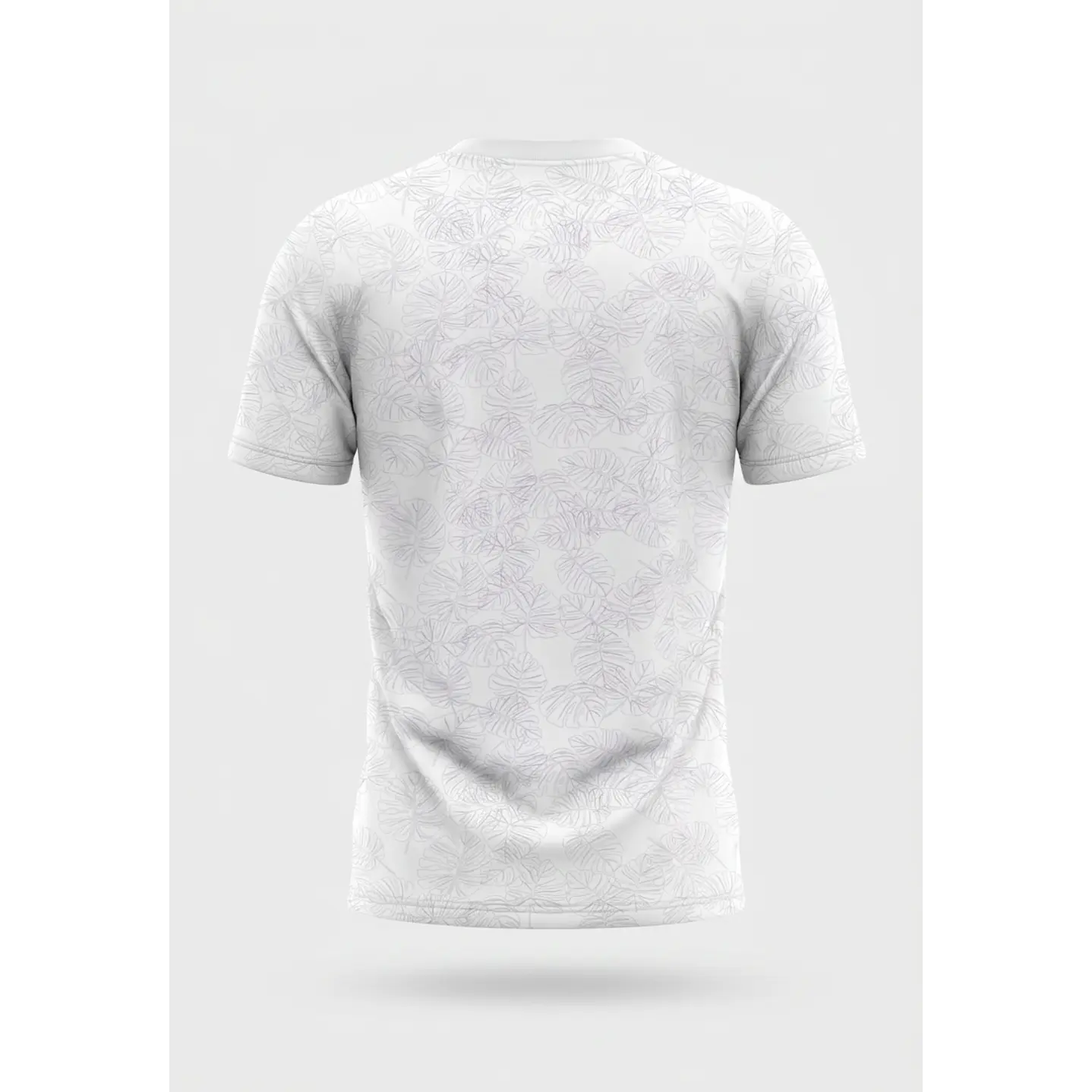 Polera Hojas Hombre Blanco 2
