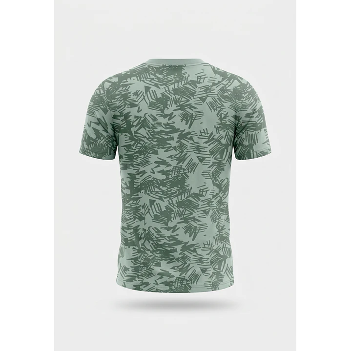 Polera Hojas Hombre Verde 2