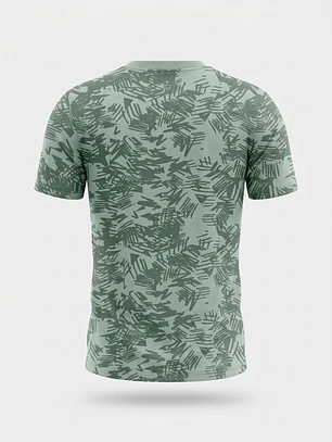 Polera Hojas Hombre Verde