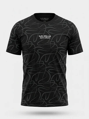 Polera Lineas Hombre Negro