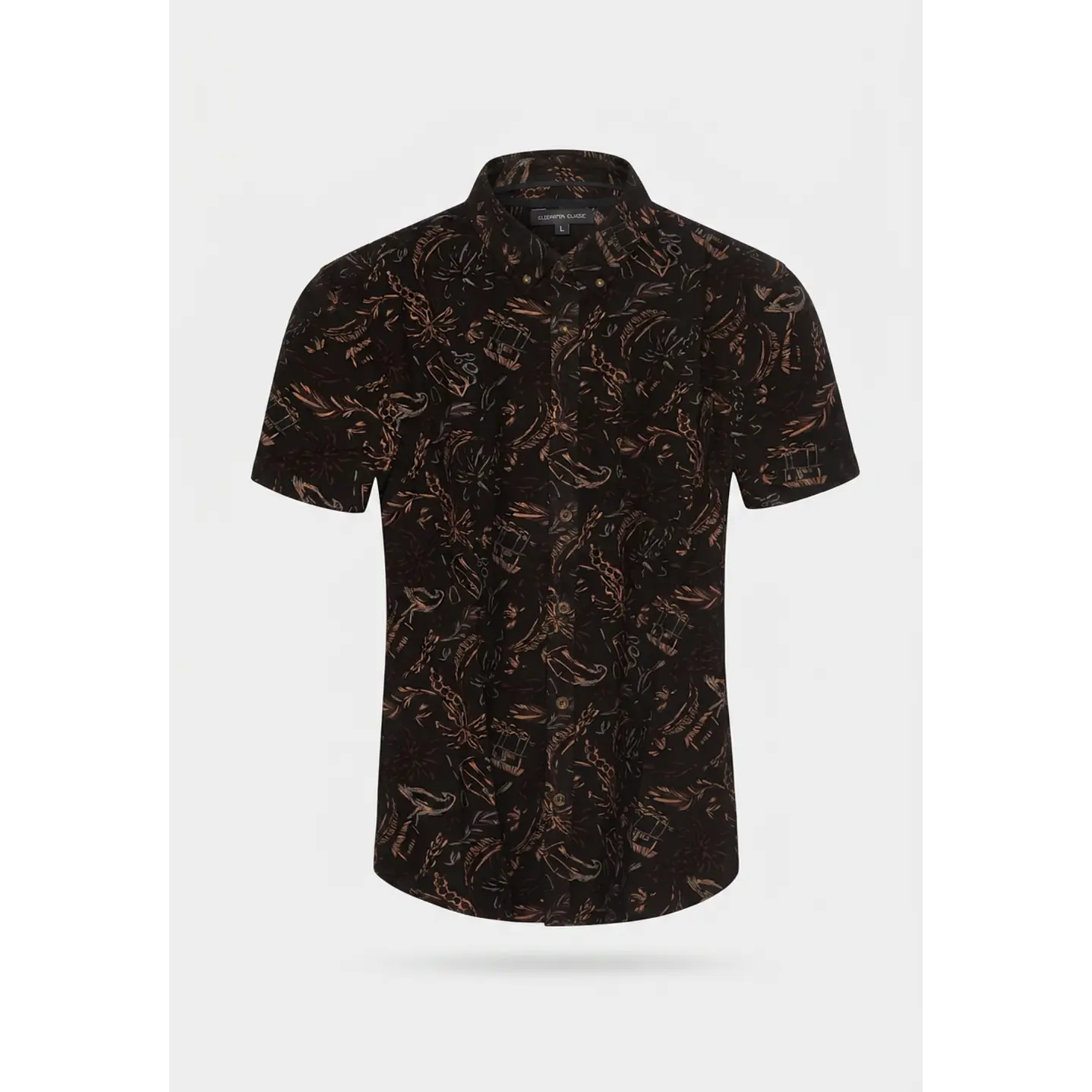 Camisa Resort Hombre Negro 1