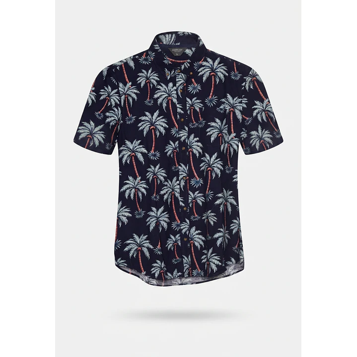 Camisa Resort Hombre Azul 2