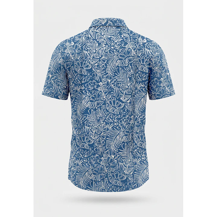 Camisa Resort Hombre Celeste 5