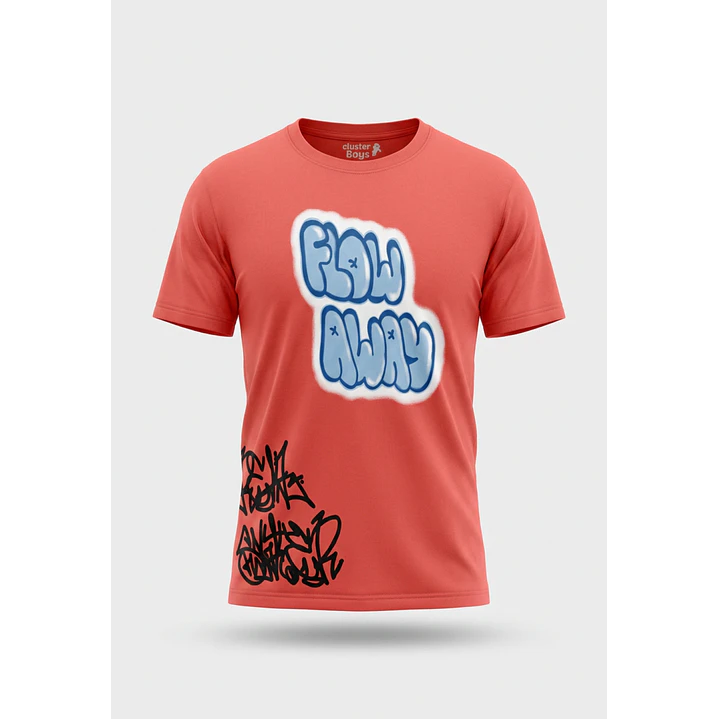 Polera Flow Niño Naranja 1
