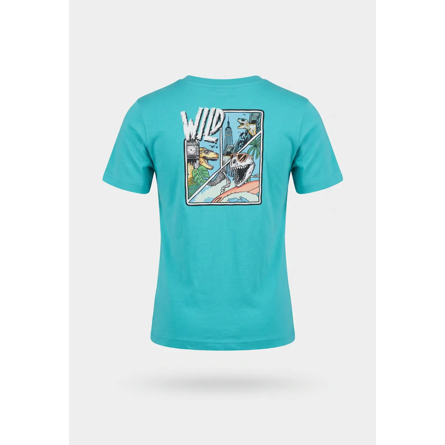 Polera Wild Niño Turquesa 1