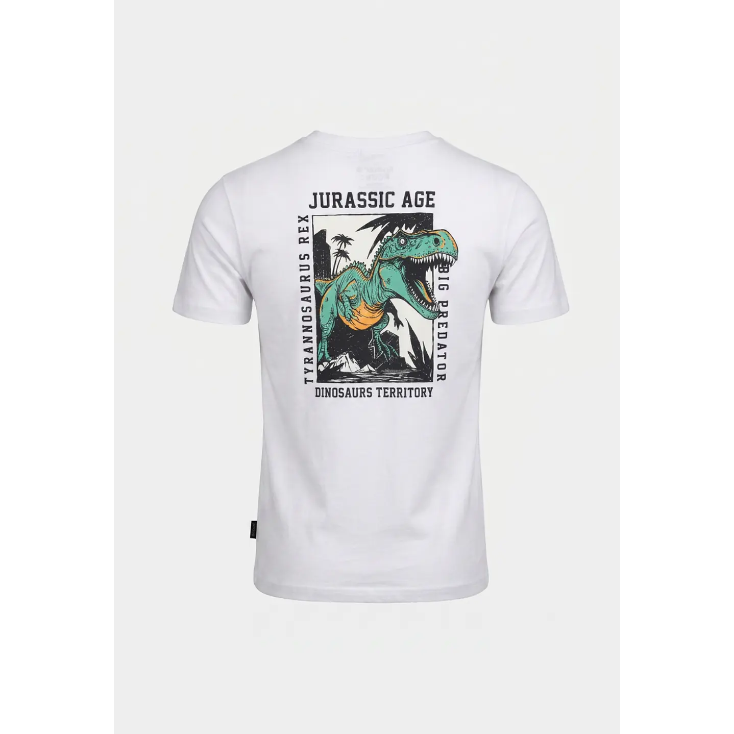 Polera Jurassic Niño Blanco 1