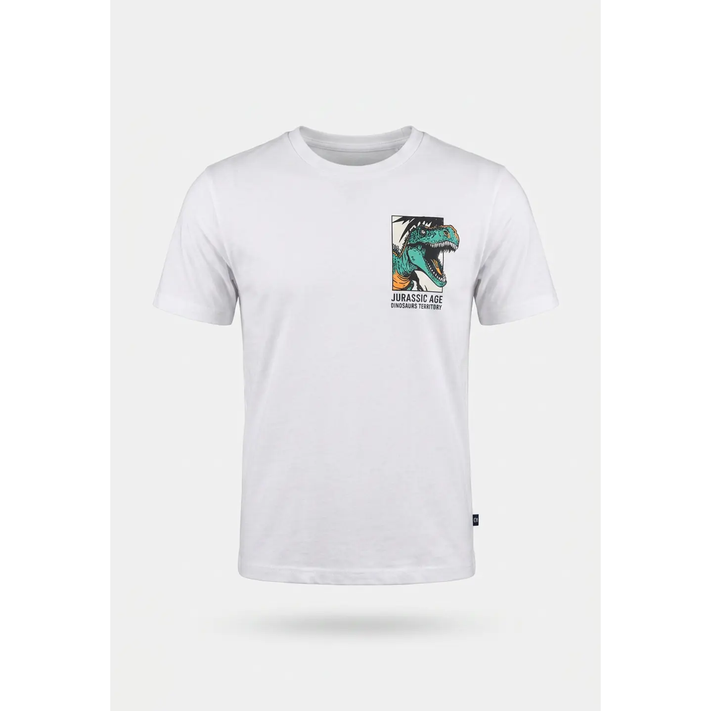 Polera Jurassic Niño Blanco 2