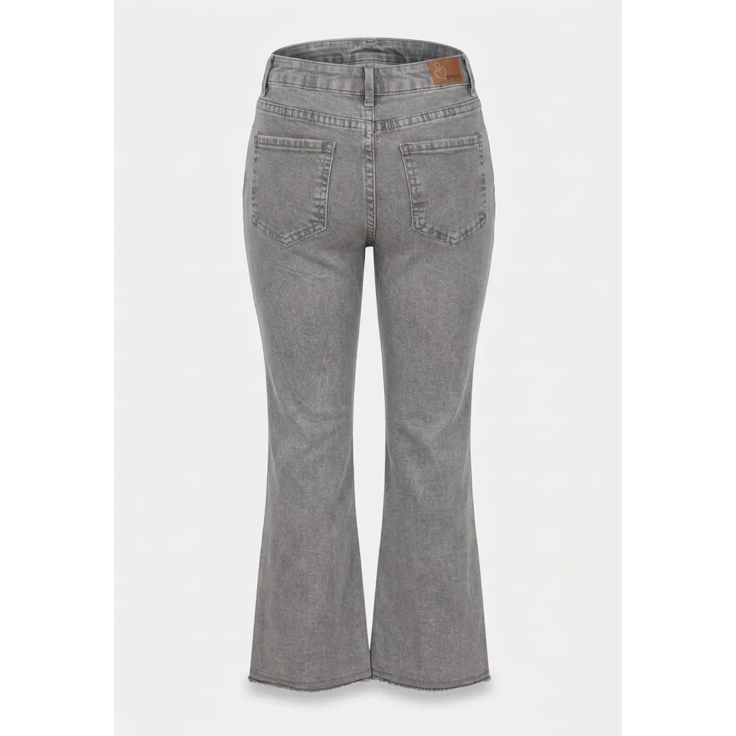 Jeans Tachas Flare Niña Gris 2
