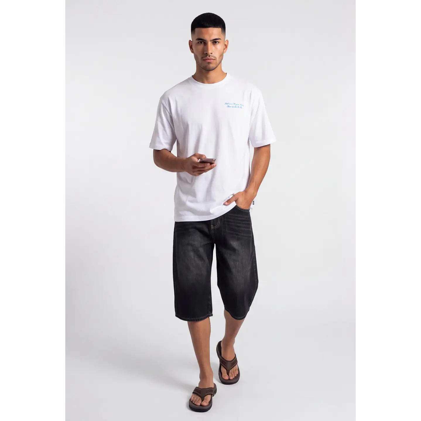 Bermuda Denim Skater Hombre Azul 2