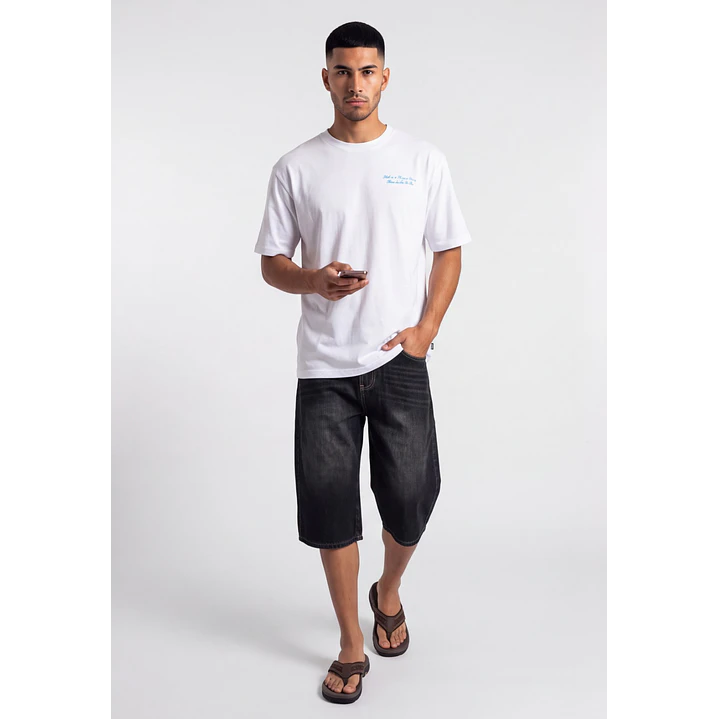 Bermuda Denim Skater Hombre Azul 2
