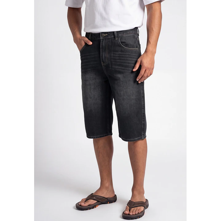 Bermuda Denim Skater Hombre Azul 1