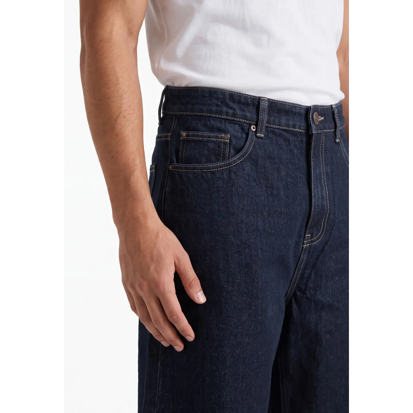 Bermuda Raw Hombre Azul 4