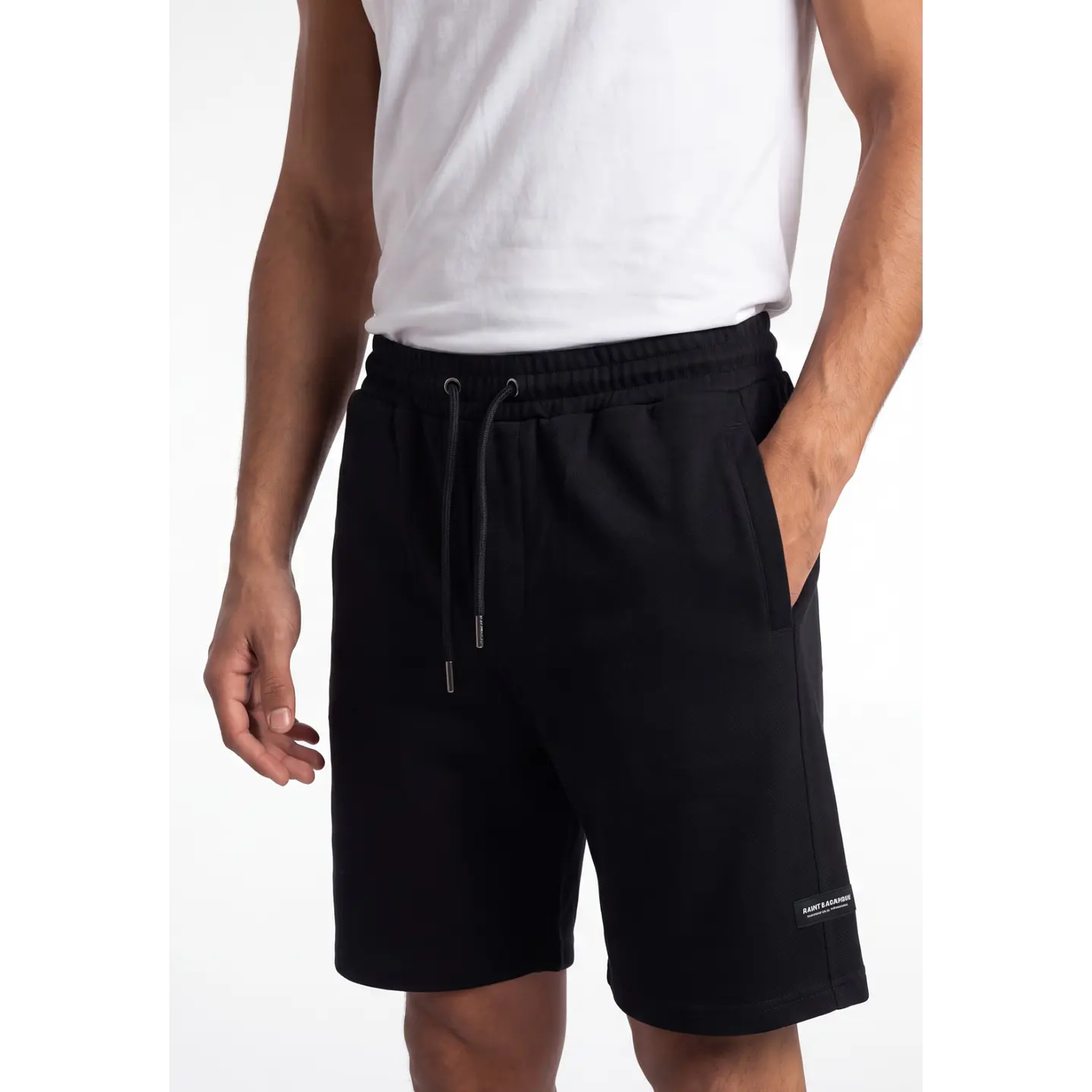 Bermuda Básico Hombre Negro 4