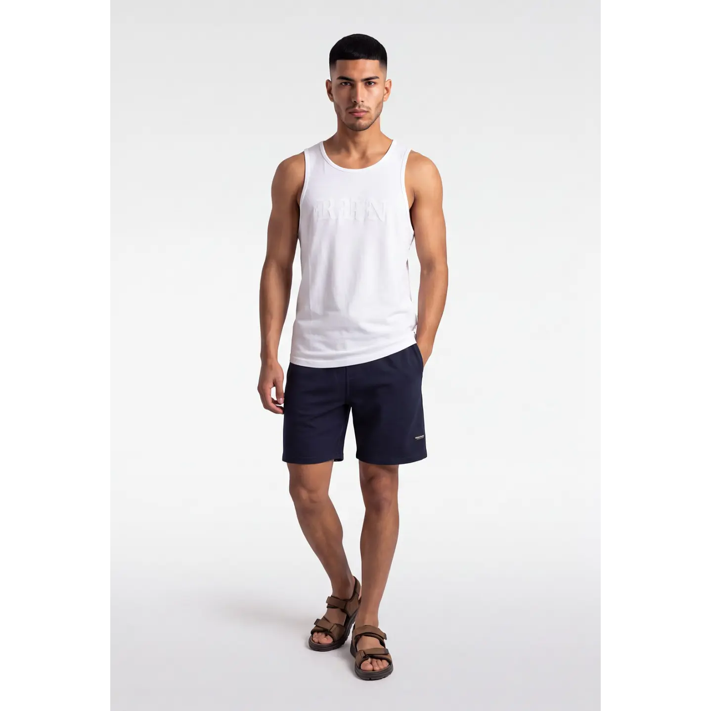 Bermuda Básico Hombre Azul 3