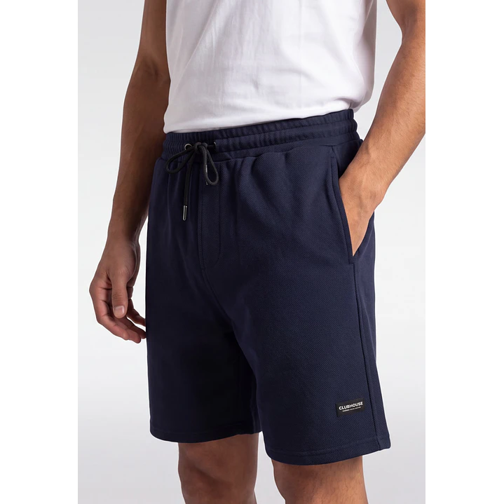 Bermuda Básico Hombre Azul 4
