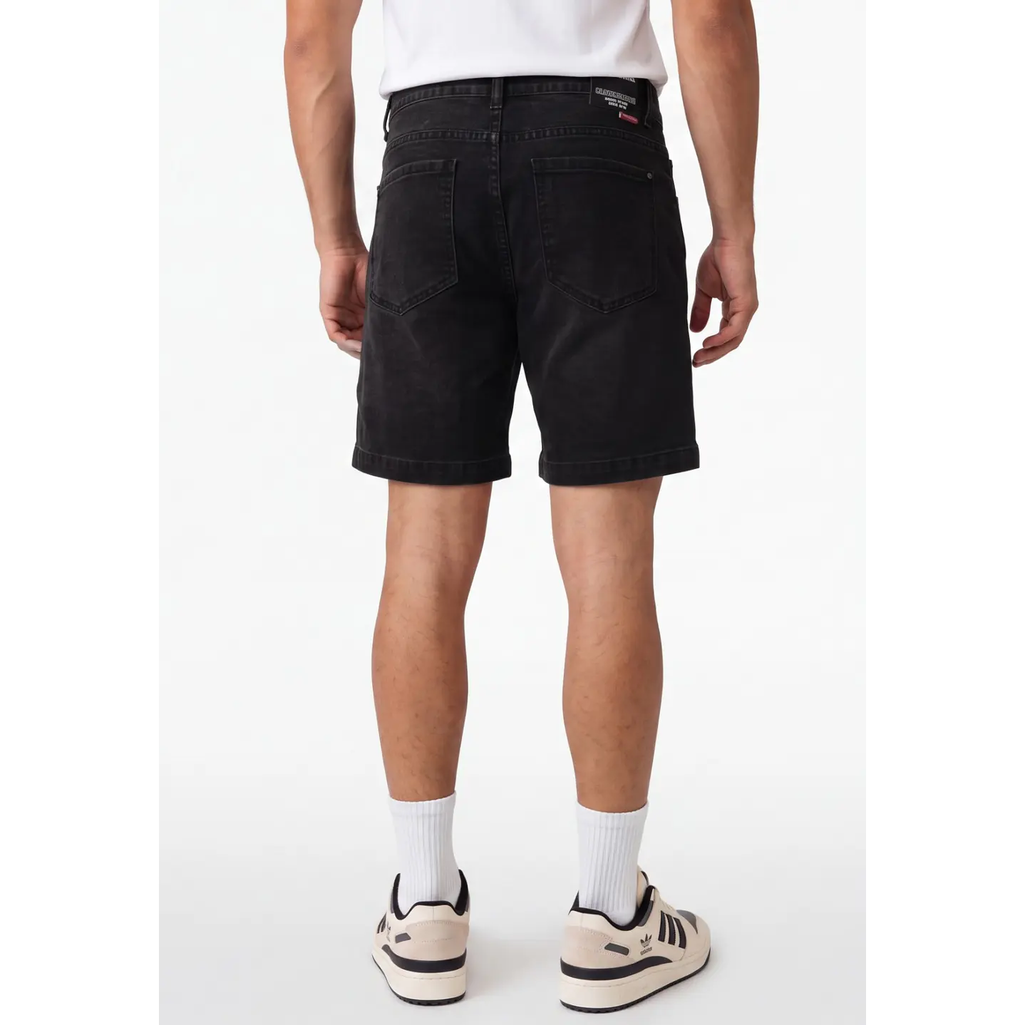 Bermuda Denim Elasticado Hombre Negro 2