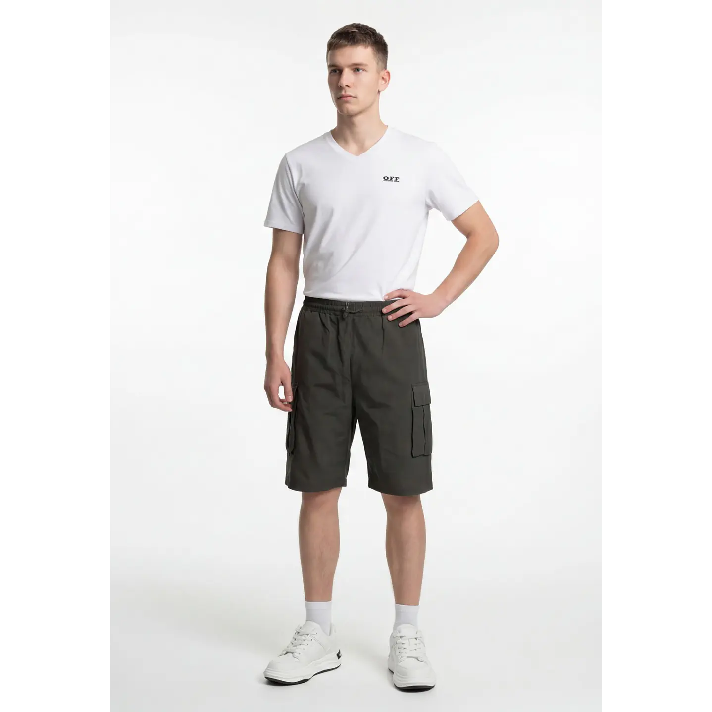 Bermuda Cargo Hombre Verde 3