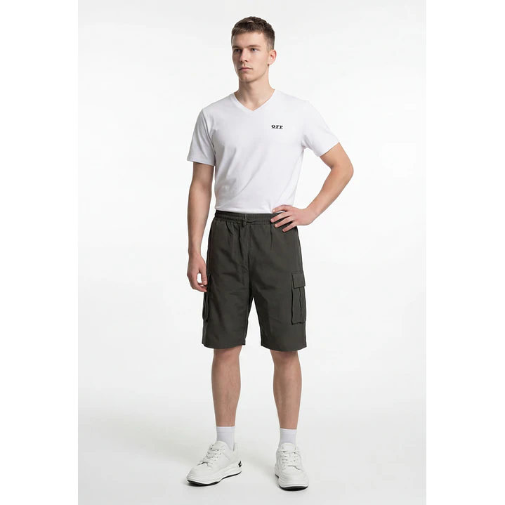 Bermuda Cargo Hombre Verde 3