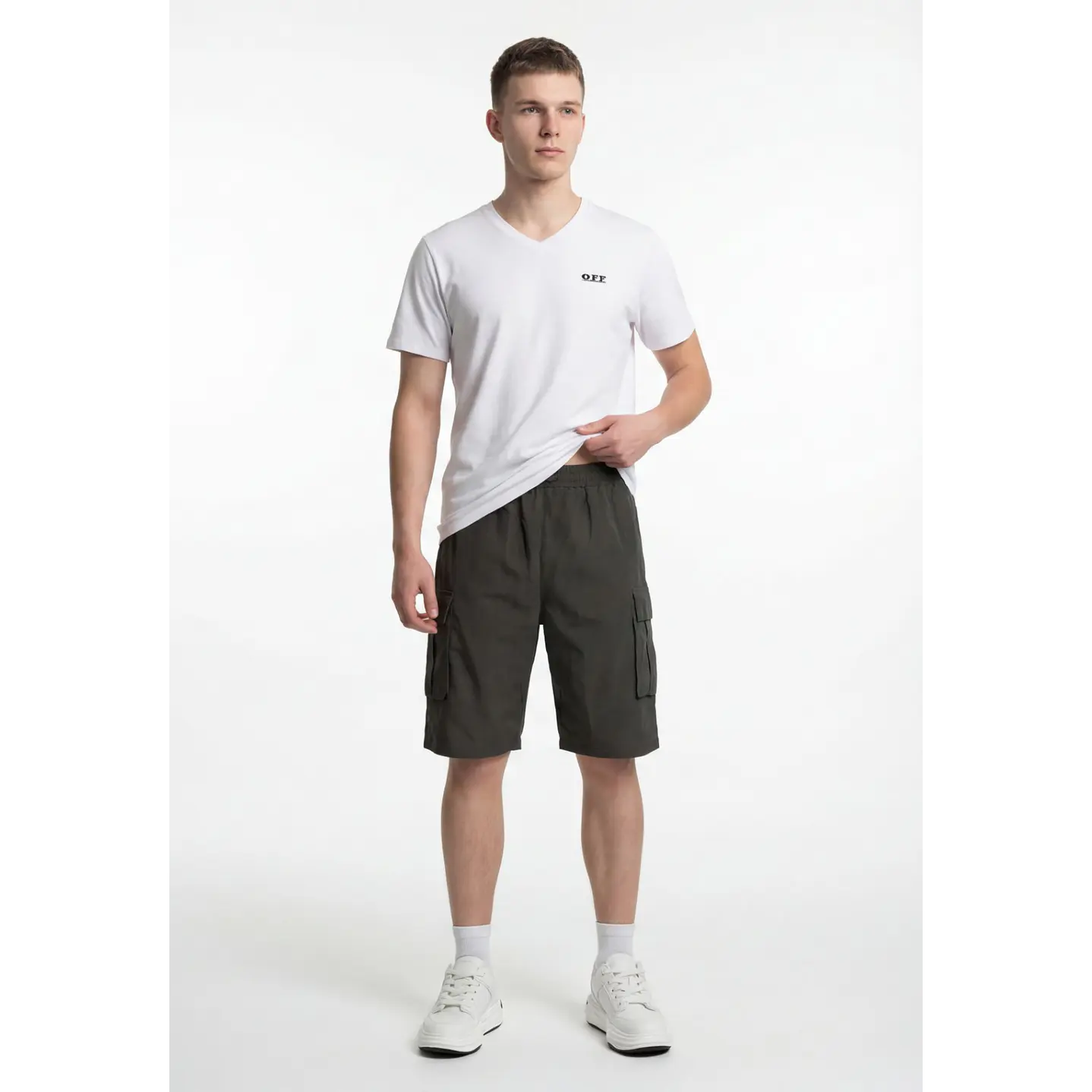 Bermuda Cargo Hombre Verde 4