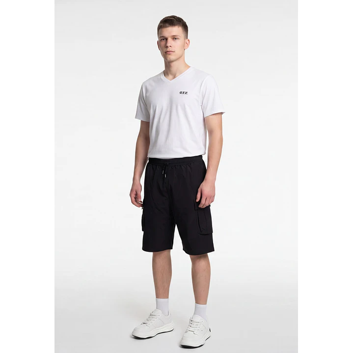 Bermuda Cargo Hombre Negro 1