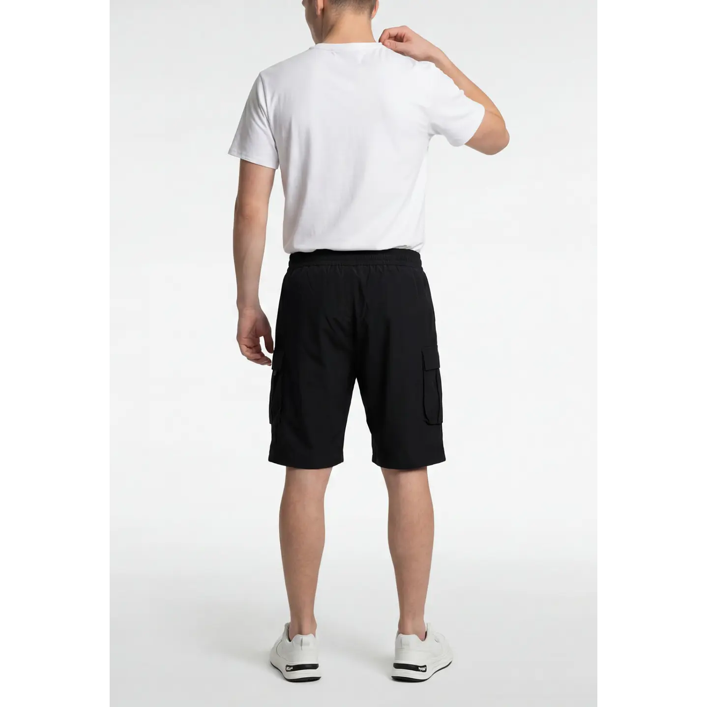 Bermuda Cargo Hombre Negro 2