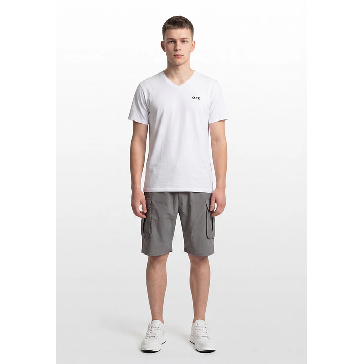 Bermuda Cargo Hombre Gris 4