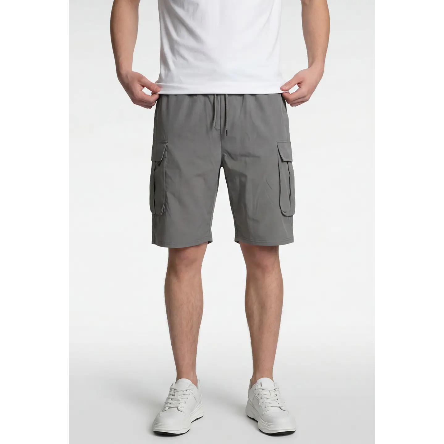 Bermuda Cargo Hombre Gris 1