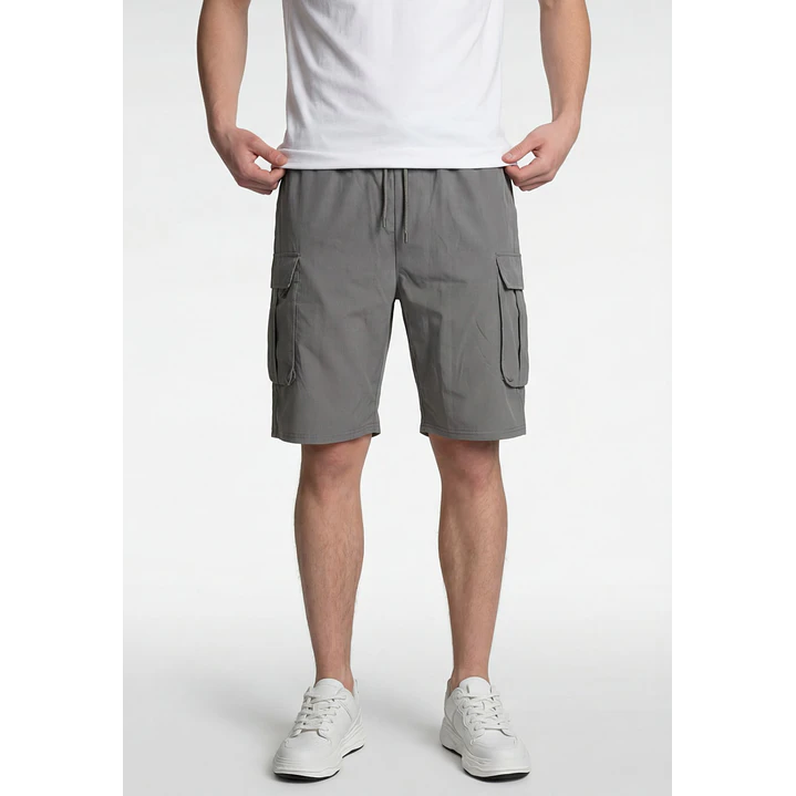Bermuda Cargo Hombre Gris 1
