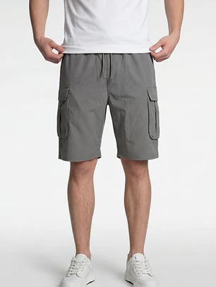Bermuda Cargo Hombre Gris