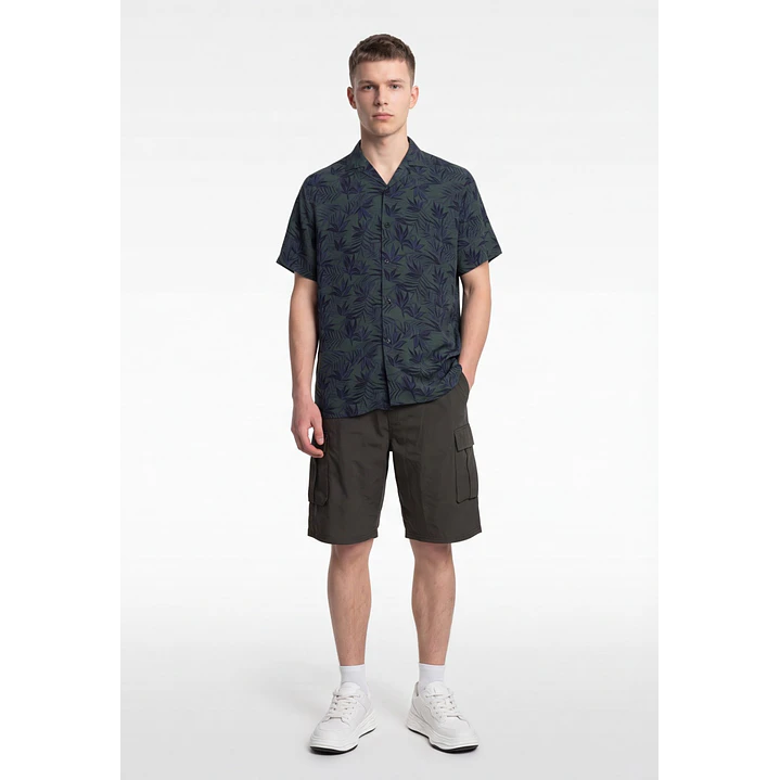 Camisa Viscosa Clasica Hombre Verde 2