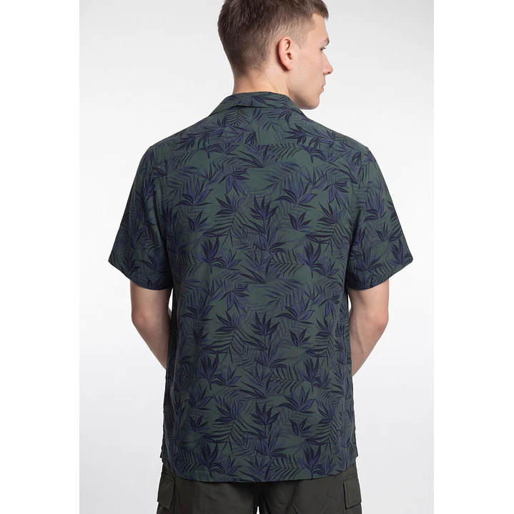 Camisa Viscosa Clasica Hombre Verde 3