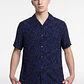 Camisa Viscosa Clasica Hombre Azul - Miniatura 2