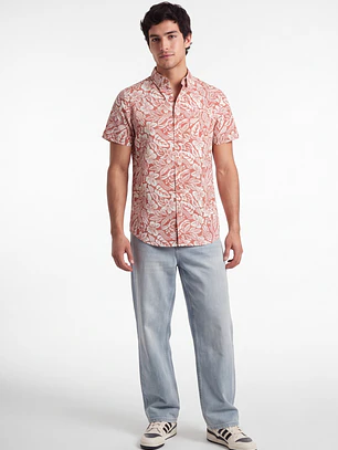 Camisa Resort Hombre Rojo