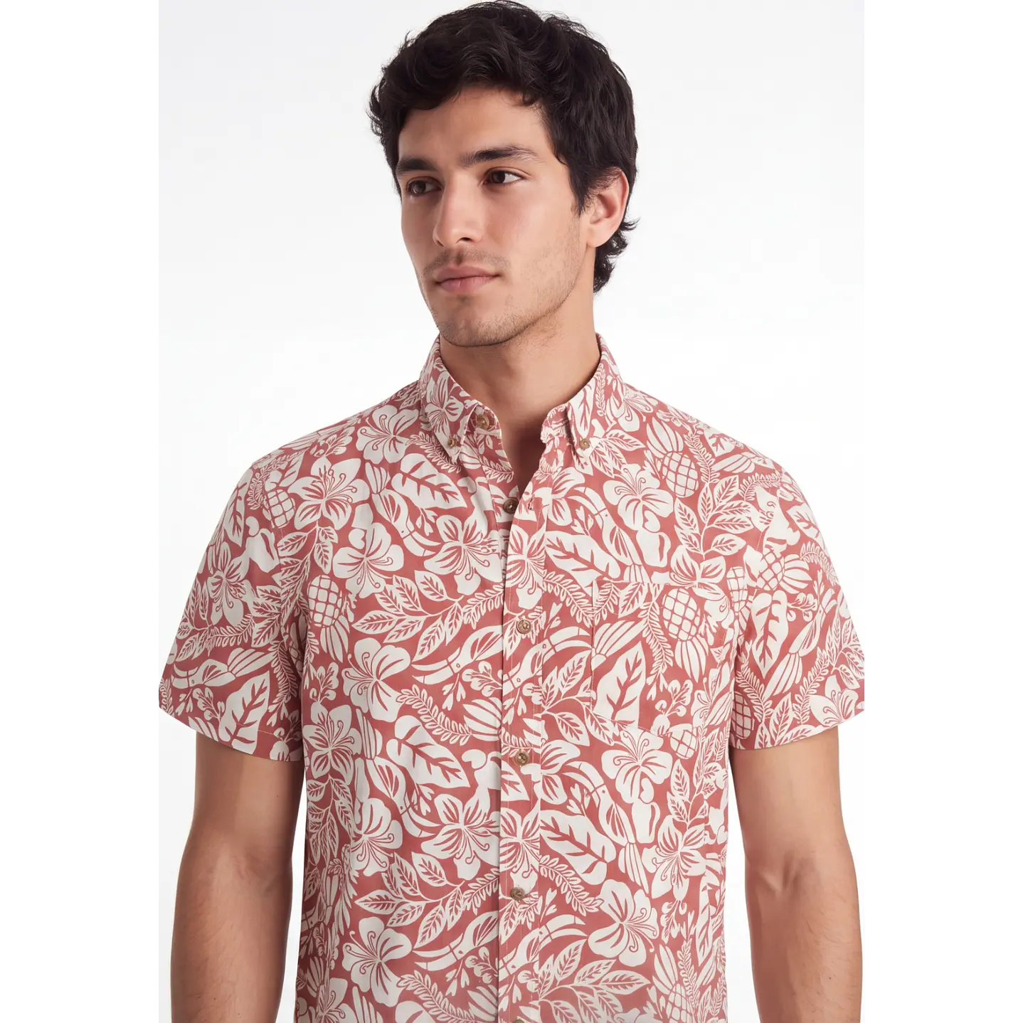 Camisa Resort Hombre Rojo 4