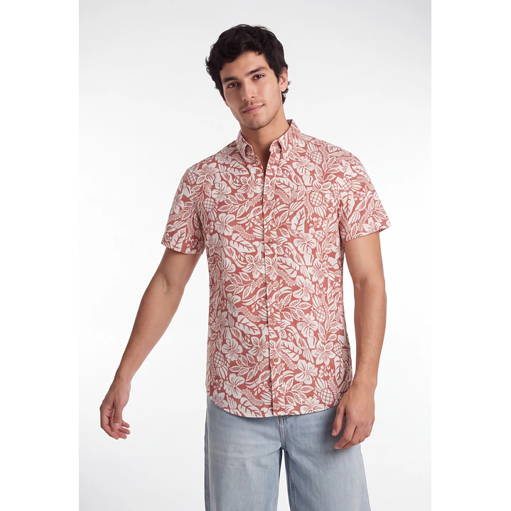 Camisa Resort Hombre Rojo 1