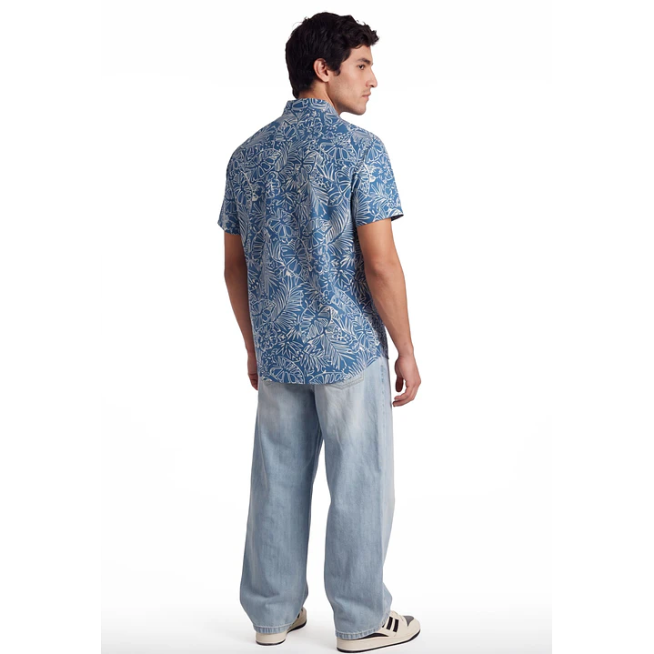 Camisa Resort Hombre Celeste 3