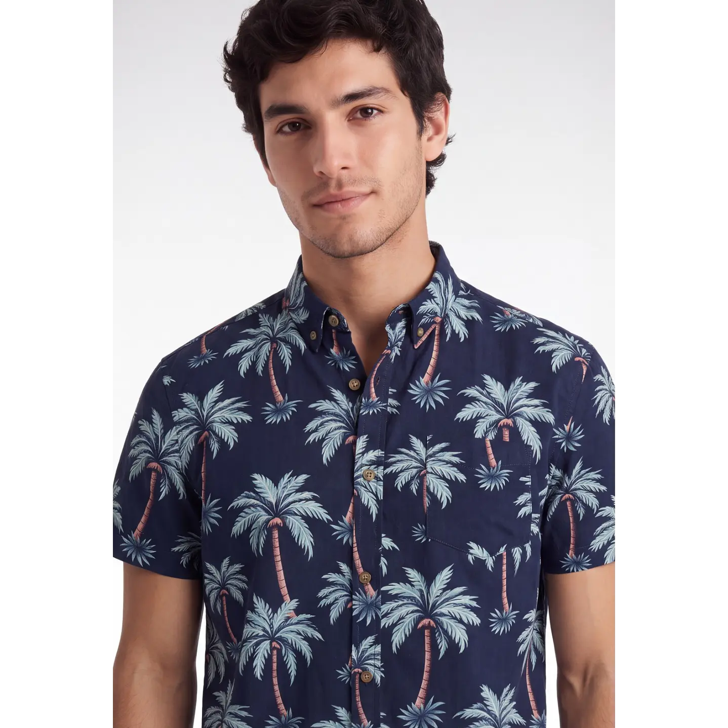 Camisa Resort Hombre Azul 4