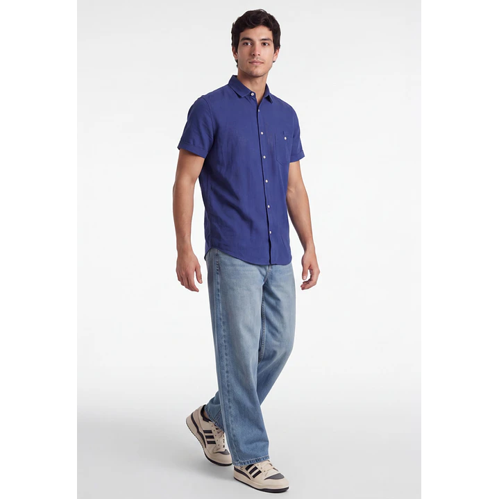 Camisa Hombre Azul 3