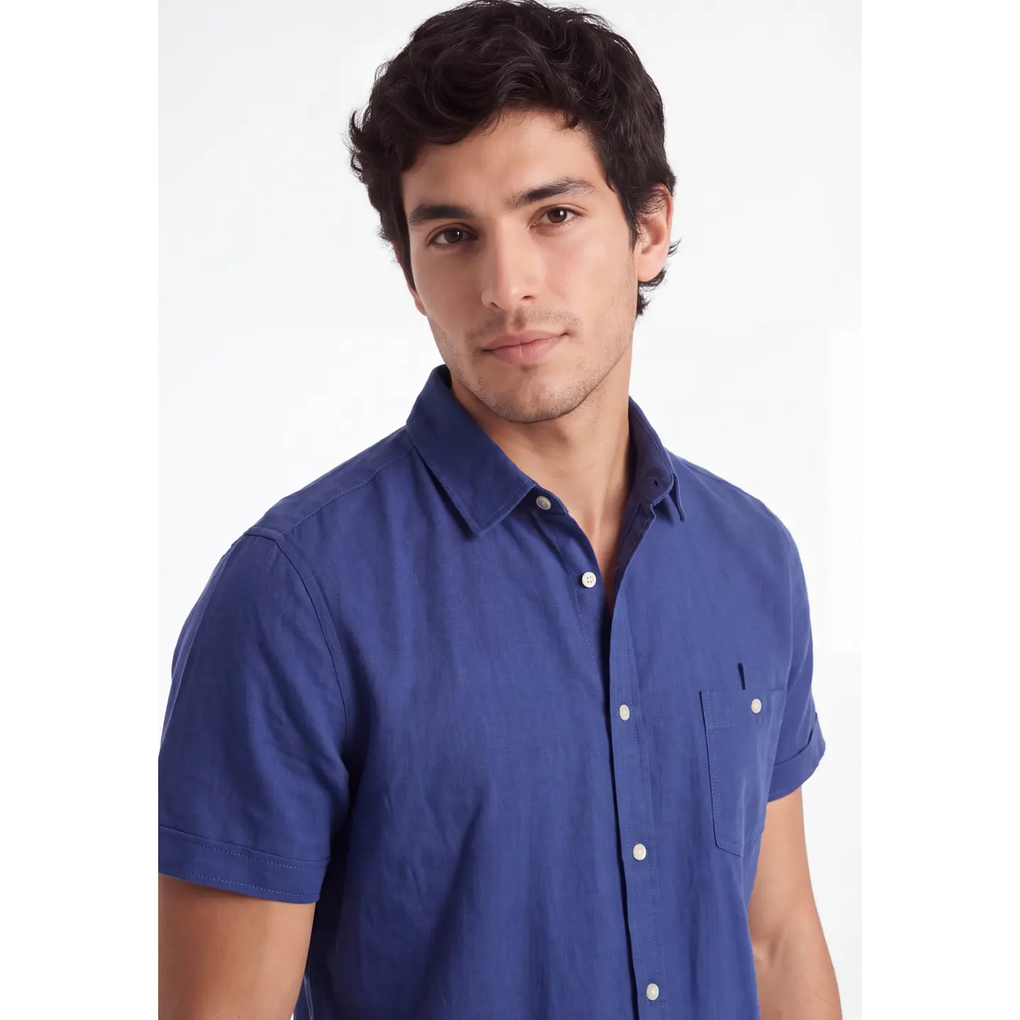 Camisa Hombre Azul 4