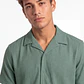 Camisa Textura Relaxed Fit Hombre Verde - Miniatura 4
