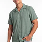 Camisa Textura Relaxed Fit Hombre Verde - Miniatura 1