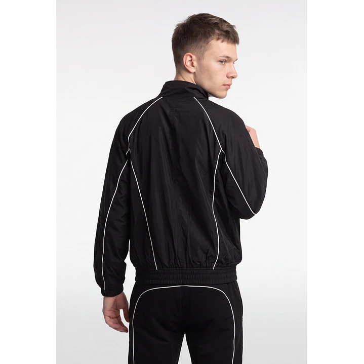 Cortaviento Lineas Hombre Negro 2