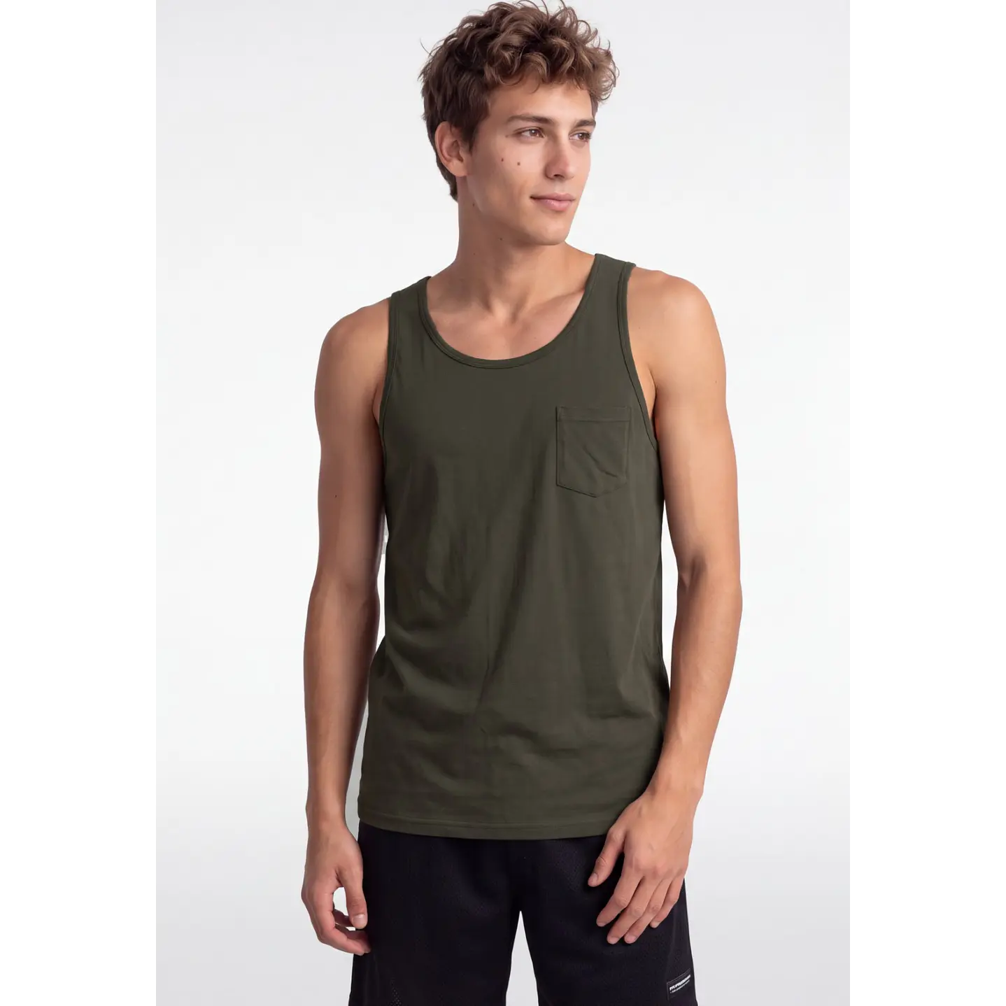 Sudadera Básica Hombre Verde 1