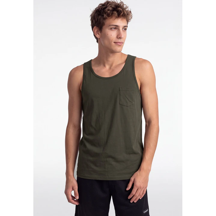 Sudadera Básica Hombre Verde 1