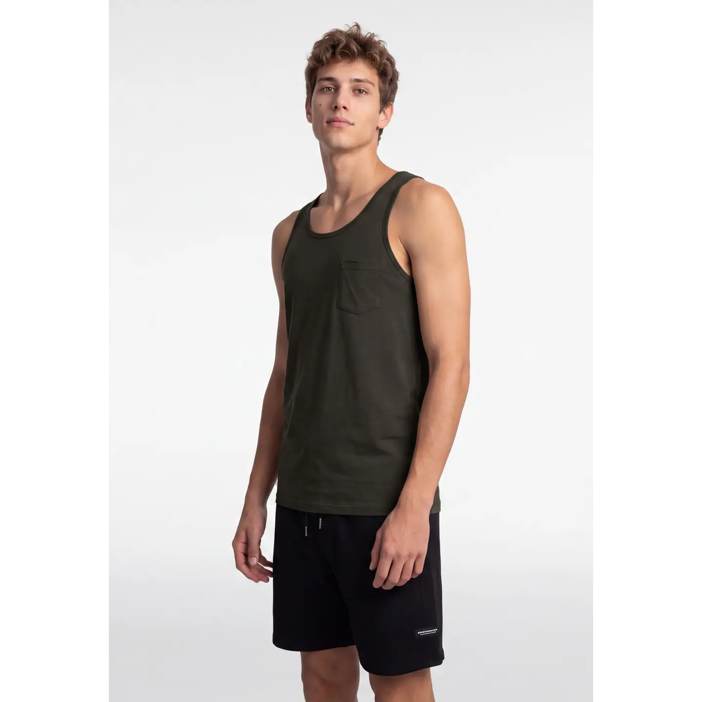 Sudadera Básica Hombre Verde 4